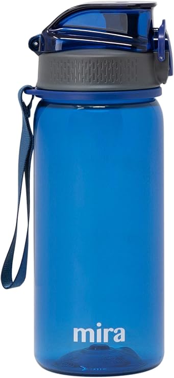MIRA 17 oz Tritan Water Bottle - BPA-Free Sports Bottle with Secure Flip Lid - Easy-Flow Drinking Spout