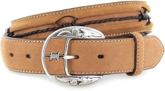 Justin Fenced In Leather Belt