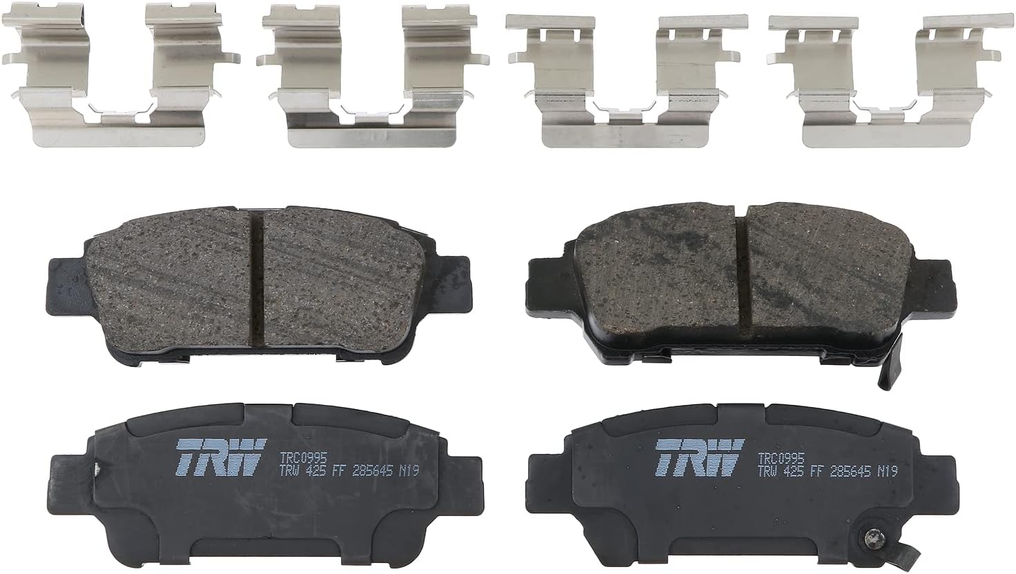 TRW Pro TRC0995 Disc Brake Pad Set For Toyota Sienna 2004-2010, Rear