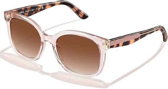 CARFIA Cat Eye Acetate Polarized Sunglasses for Women UV Protection, Retro Ladies Eyewears with Embossed Pattern Wire Core
