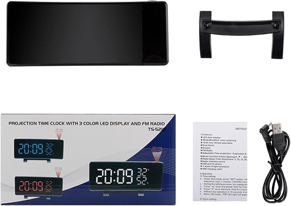 Digital Clock, Projection Clock, Projector Light Alarm Clock, Digital Desk Clock, Stylish Table Clock, Analog