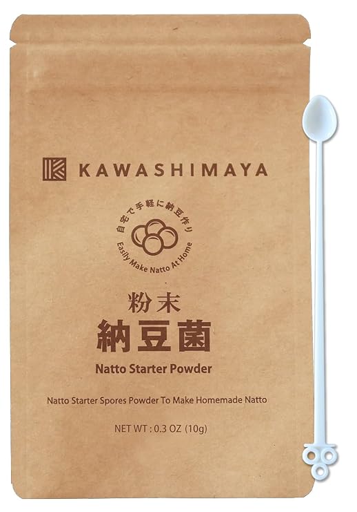 Kawashimaya Natto Starter Spores Powder 0.1oz (3g) for 22-66lbs Natto