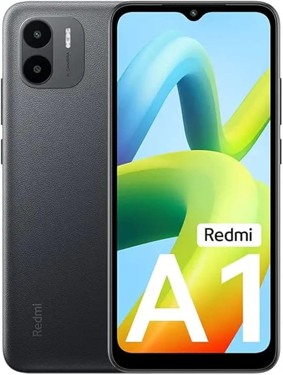 Xiaomi Redmi A1 Unlocked 4G Volte Cellphone,2GB RAM + 32GB ROM,6.52" Display, 8MP Camera,5000mAh Battery with 10W Fast Charging Smartphone (Black)