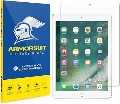 iPad Pro 10.5" (2017) Screen Protector, Armorsuit MilitaryGlass 9H Tempered Glass Screen Protector for iPad Pro 10.5" Anti-Bubble Ultra HD Clear