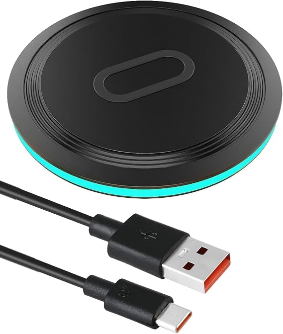 15W Wireless Charger with Instant Fast Charging Works for iPhone 16 15 14 13 12 11 Apple Series Compatible with Samsung Galaxy S25 S24 S23 S22 S21 S20 S10 S9 S8 S7 Android Devices
