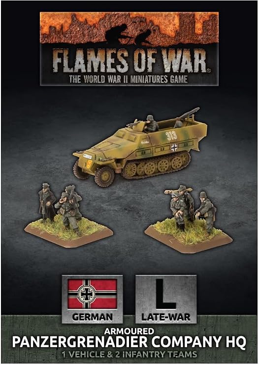 Flames of War: Late War: German: Panzergrenadier Company HQ (GBX68)