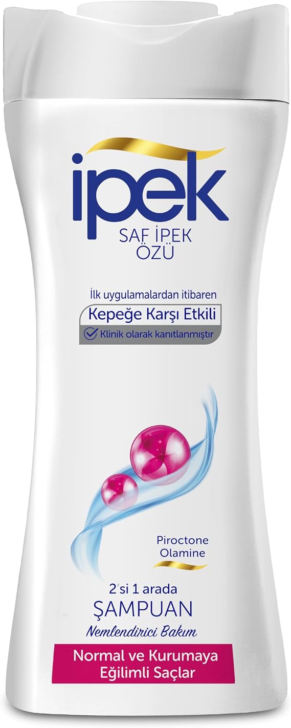 İpek Kepeğe Karşı Etkili İkisi Bir arada Normal ve Kurumaya Eğilimli Saçlar için Şampuan