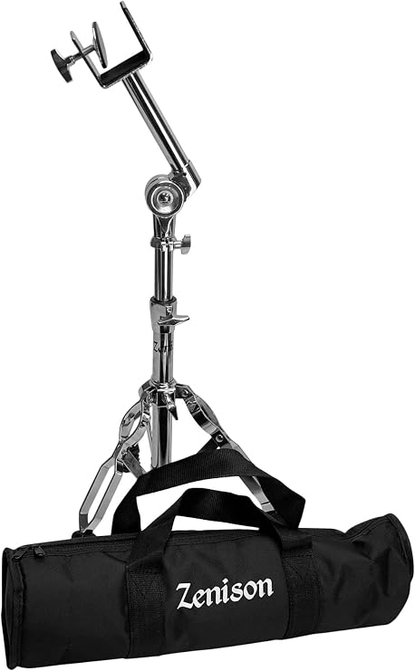 EDM Bongo Stand+GIG Bag, Chrome PRO Double BRACED Pivot Adjustable Latin Percussion