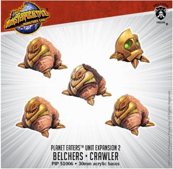 Privateer Press PIP51006 Monsterpocalypse: Planet Eaters Unit Belchers & Crawler (Resin), One Size