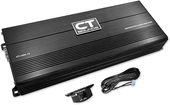 CT Sounds CT-1500.1D Compact Class D Car Audio Monoblock Amplifier, 1500 Watts RMS