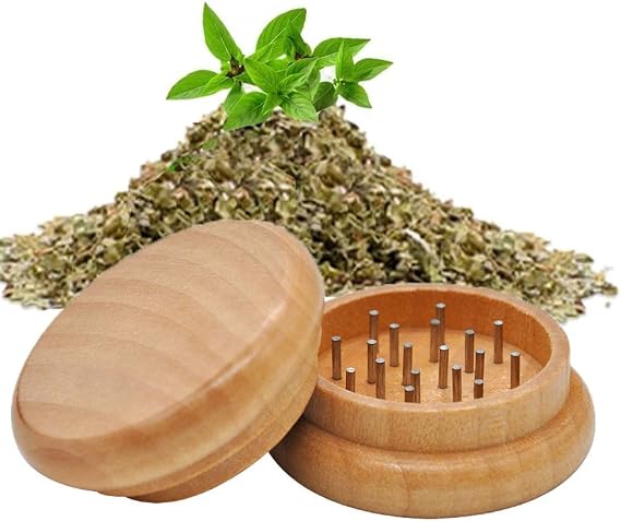 HANCOME 1 Pc Herb Grinder, 2.2 Inch Stronger Grip Biscuits Shape Design