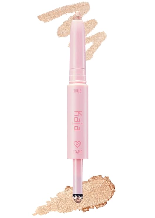 Kaja Eyeshadow - Wink Dazzle 02 Champagne Sequin (Shimmer) | Glitter, Smudge Proof, Creamy Formula, Vegan, Cruelty-Free, Creamy, Blendable, High Pigmentation Shimmer Stick, Long Lasting, Waterproof