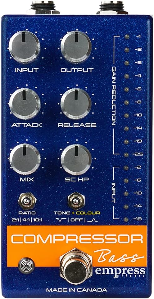 Empress Effects Bass Compressor Effects Pedal, Blue CPBB