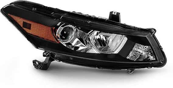 ACANII - [For 2008-2012 Honda Accord 2-Door Coupe Factory Style Black Housing Headlight Headlamp - Passenger Side