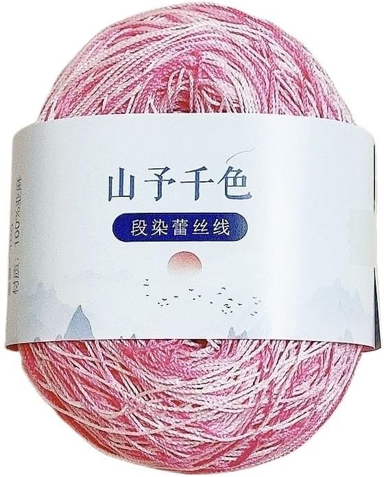 Section 8 Dyed Silk Thread Shanyu Qianse Embroidery Micro Hook Woven Three-Dimensional Floral Bone Embroidery Thread (Color : 02)