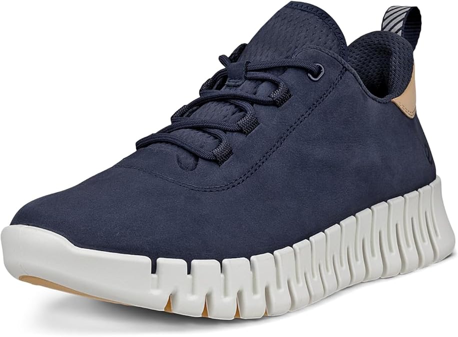 ECCO Women's Gruuv Sneaker, Marine Nubuck/Powder, 8-8.5