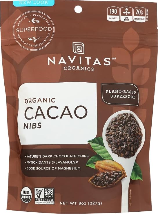 NAVITAS CACAO NIBS, 8 OZ (4-Pack)