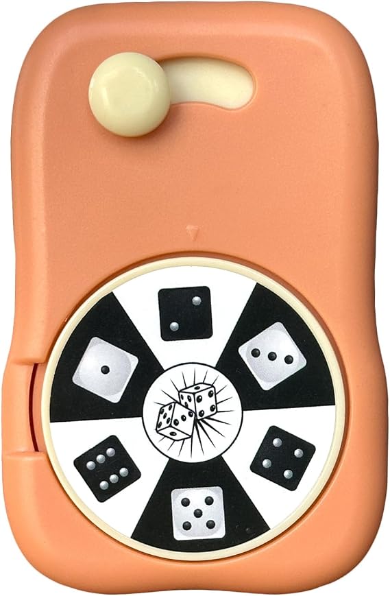 6 Games in 1 Spinner Toys for Party Rock Paper Scissors Kids Fun Christmas Toys White Elephant Gifts Party Game Fidget Toys for Teen Adult(Orange)
