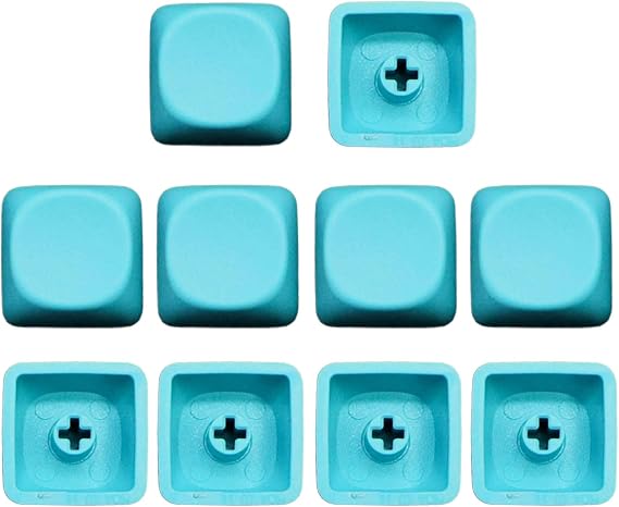 10Piece PBTs Blanks Keycap MOAs Height 1U Supplements Gaming Keycap Key Button Keyboards