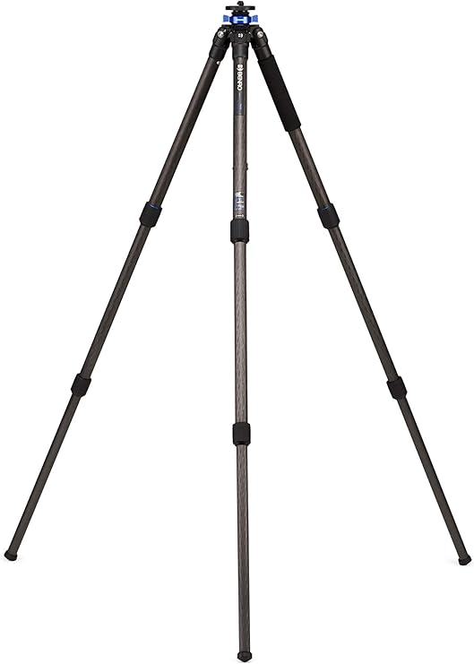 Benro Mach3 Carbon Fiber Tripod Professional 3-Section Carbon Fiber Tripod with Twist Locks, Magnesium Castings, Interchangeable Feet & Carry Case for DSLR, Mirrorless & Video Cameras (TMA37C)