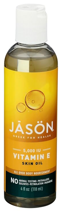 Vitamin E 5,000 IU Oil - All Over Body Nourishment Jason Natural Cosmetics 4 oz Liquid
