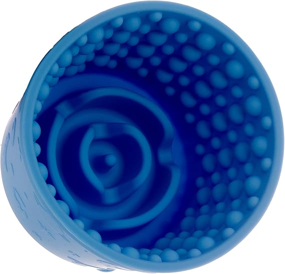 Dog Slow Feeder Lick Bowl Non-Slip Slow Feeder Dog Bowls for Small, Medium Large Breeds Anxiety Relief, Anti-Choking Design BPA Free, Durable Silicone Improve Digestion Reduce Bloating. (Blue)