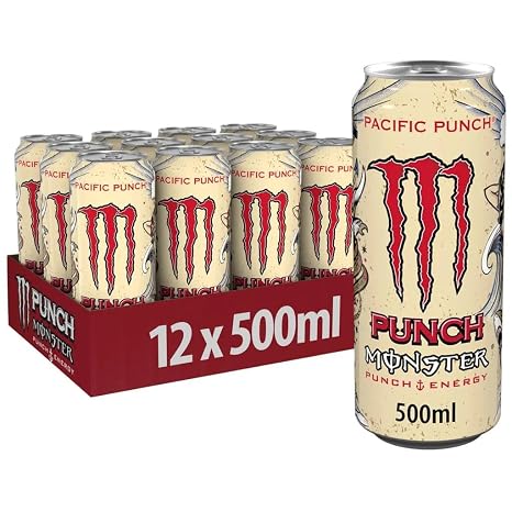 New MONSTER Energy Pacific Punch Energy Drink New Flavour 500ML Pack of 12