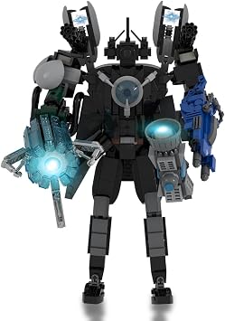 Upgraded Toilet Series Building Block Toys - Titan Clock, Speaker, TV Man Monitoring - Replicable Assembly
