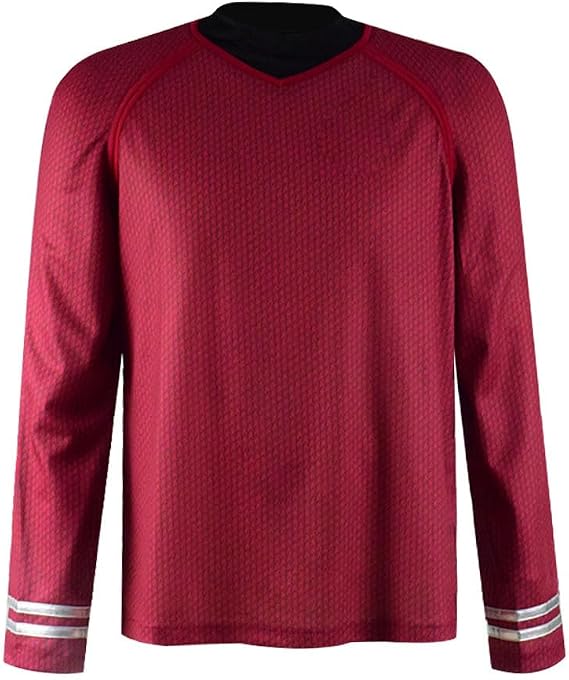 Men's Spaceship Captain Officer Kirk/Scotty/Spock Cosplay Uniform