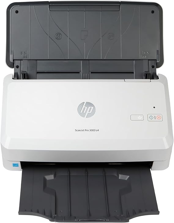 HP ScanJet Pro 3000 s4, Fast 2Sided Scanner with Auto Document Feeder, Best for Small Business (6FW07A)