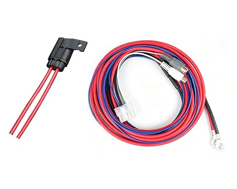 10-pin Power Speaker RCA Harness Plug Compatible with Kicker Hideaway (HS8) 11HS8 46HS10 BassStation PT8 PT10 PH12 PHD12 PT250 Fuse 12AWG Power and Ground Wire