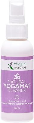 Hygea Natural Yoga Mat Cleaner - May be used on all Workout Equipment -Refreshing Lavender Scent - 3oz Spray