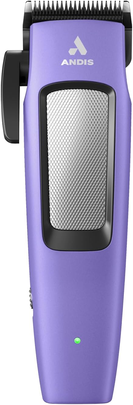 Andis 560017 Easy Clip Cordless II Dog Clipper, 10-Pc Kit, Purple