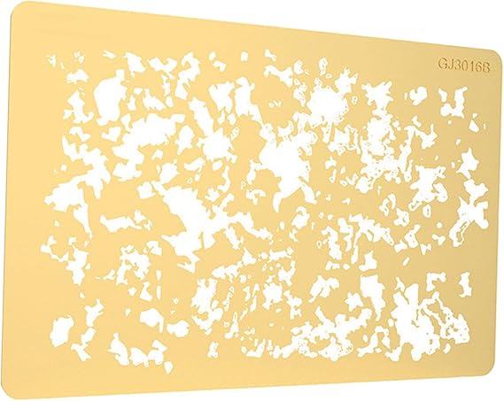 Menolana Brass Airbrush Stencil Template for Scale Model Dioramas, 1/72 1/48 1/35 1/32 Weathering Craft Tool, Style B