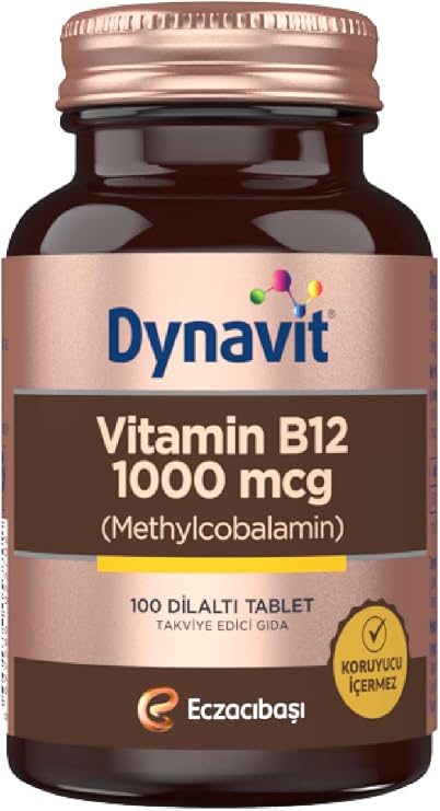 Dynavit Methylcobalamin Vitamin B12 1000 mcg 100 Dilaltı Tablet - Vitamin B12 (Metilkobalamin)