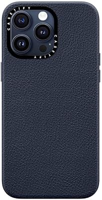CASETiFY Pebbled Case for iPhone 15 Pro Max [Textured  4.9ft Drop ProtectionCompatible with Magsafe] - Navy Blue