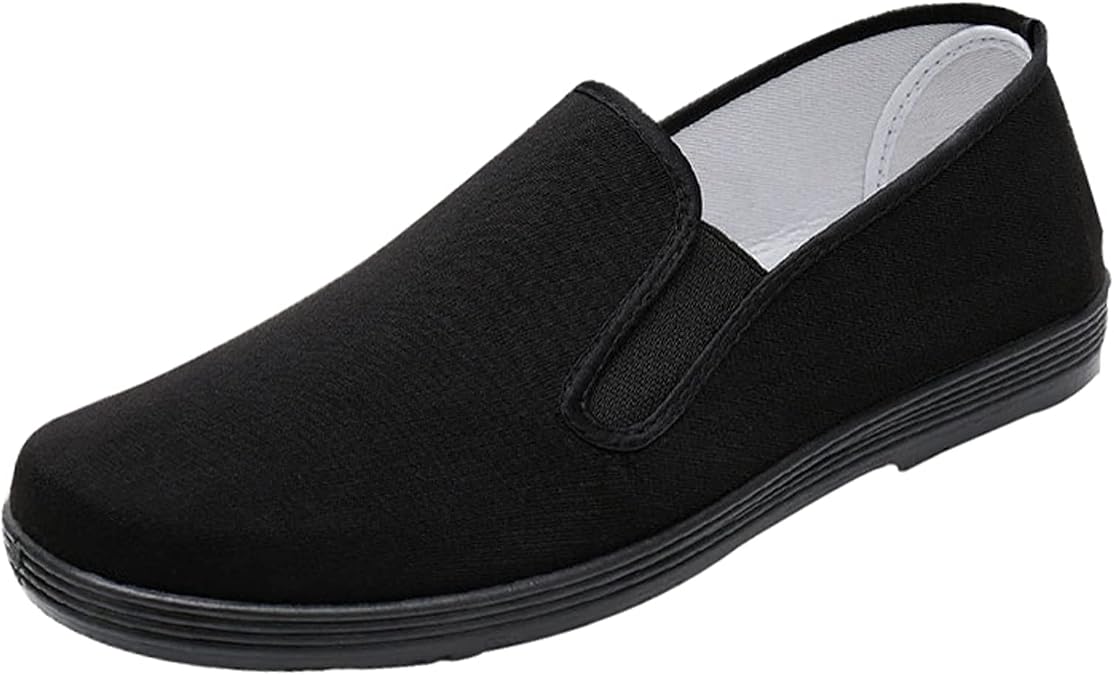 YunPeng Kung Fu Shoes Unisex Tai Chi Martial Art Karate Slip-on Chinese Traditional Old Beijing Shoes for Men Women Rubber Sole