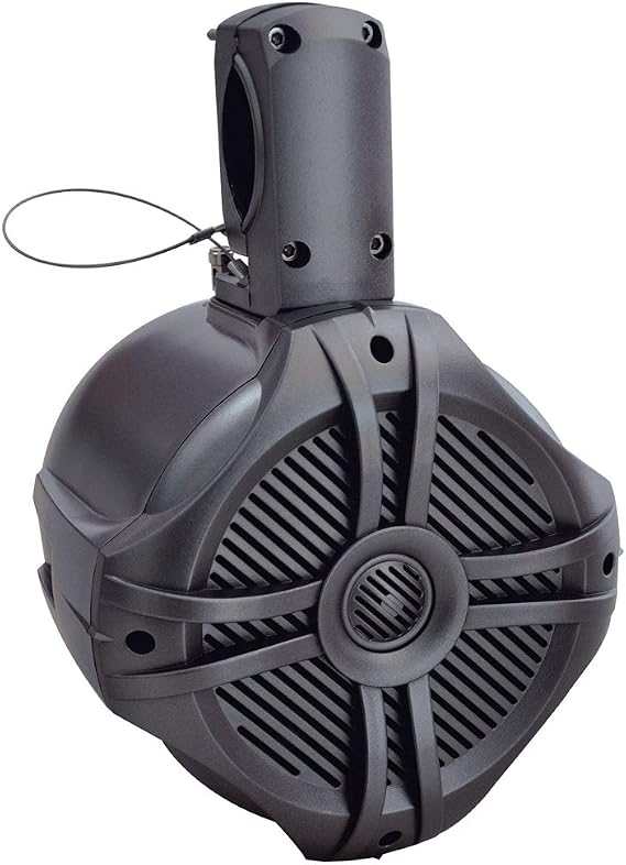 Power Acoustik MWT65T Marine-Grade 6.5" 500-Watt Wake Tower Enclosure & Speaker System (Titanium)