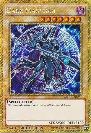 YU-GI-OH! - Dark Magician (MVP1-ENGV3) - The Dark Side of Dimensions Movie Pack Gold Edition - Limited Edition - Gold Secret Rare