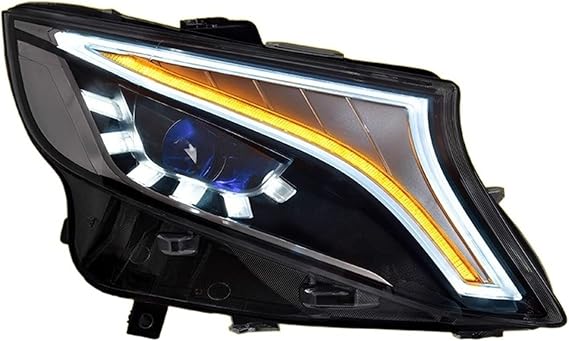 Headlight Assembly Compatible for Mercedes-benz Vito V-class 2015-2021 V250 Headlight Projector Lens DRL Auto Accessories(LED Light)