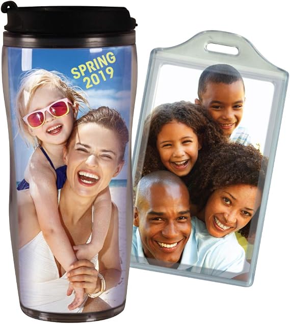 PixMug + BagTag - Create Your Own Custom Photo Travel Mug and Luggage Tag
