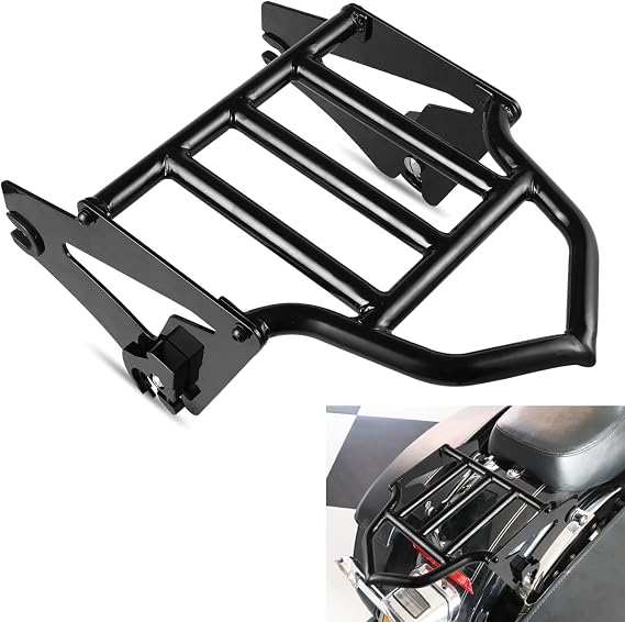 Motorcycle Rear Luggage Rack Compatible with for Harley Touring CVO Road Glide Road King Street Glide Electra Glide Ultra Limited 2009-2025 Detachable Mounting Luggage Rack