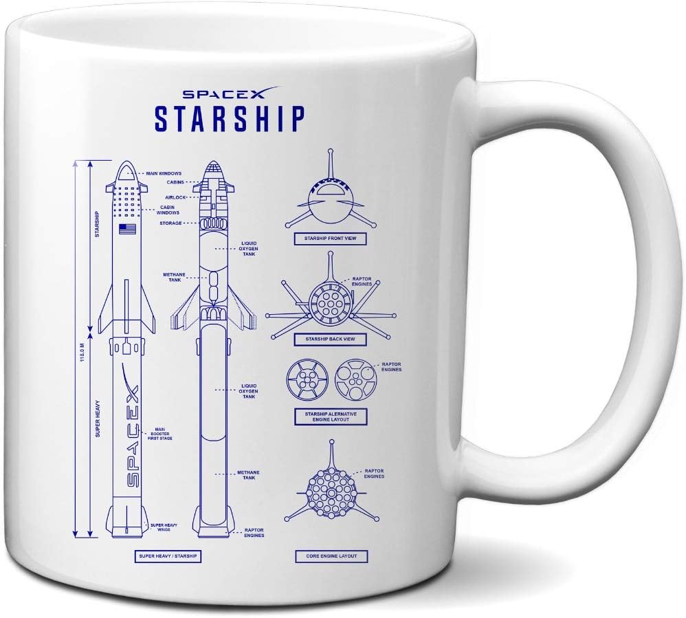 Starship Blueprint 11oz Mug