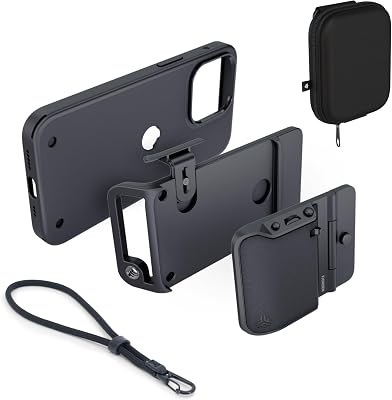 FJORDEN Ultimate Bundle for iPhone 14 Pro - Includes Fjorden Case, Black Rope Strap, and MagSafe Compatible Adapter Medium - Shoot Like A Pro with Your iPhone