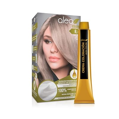 ALEA - Womens Hair Dye - Alea Color - No. 8.1 K - Light Ash Blonde Color - Permanent Cream Hair Color - with Argan and Macadamia Oil - Gray Coverage - Maximum Protection and Care