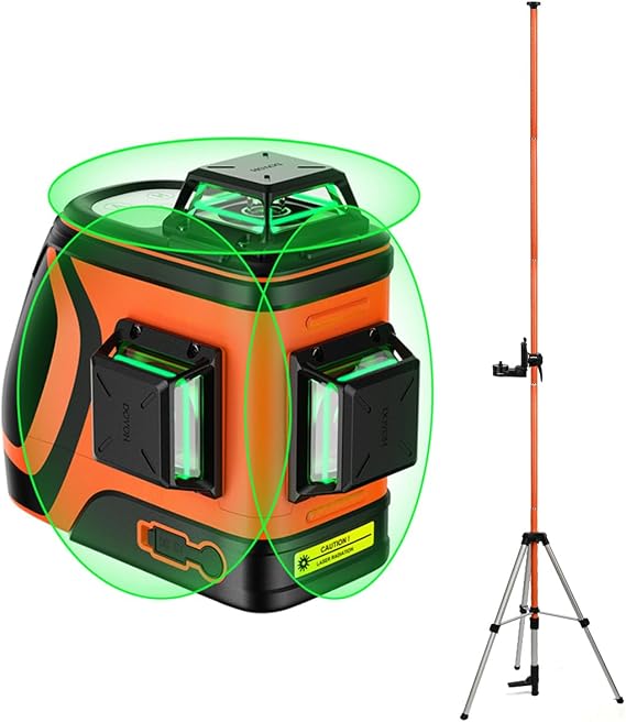 DOVOH High Visibility Laser Level with Telescoping Pole, Class II