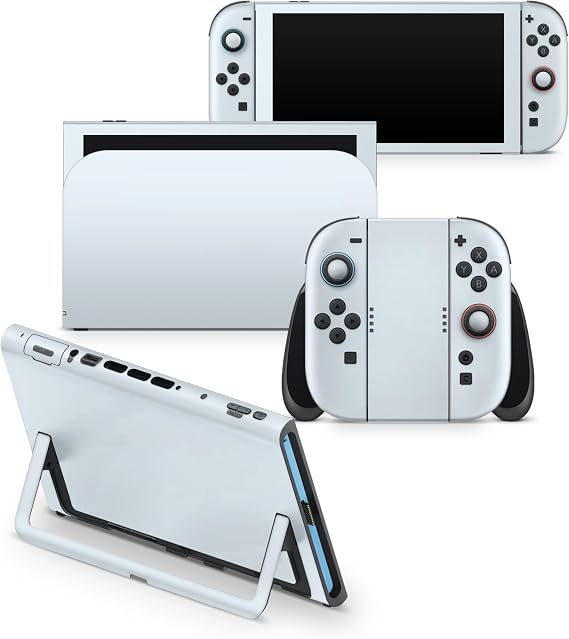 Tacky Design Classic Solid Color Skin for Nintendo Switch Skin Vinyl 3m Stickers Full wrap Cover (Pastel Blue, Switch 2 (2025))