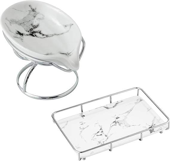 Sliver Soap Dish with Vanity Tray