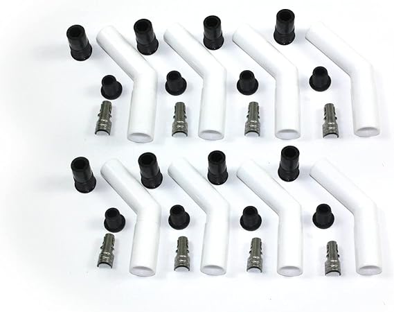 Pertronix 8503HT-8 Spark Plug boot (8501HT-8 Ceramic Spark Plug 45 Degree Boot Set of 8), 1 Pack