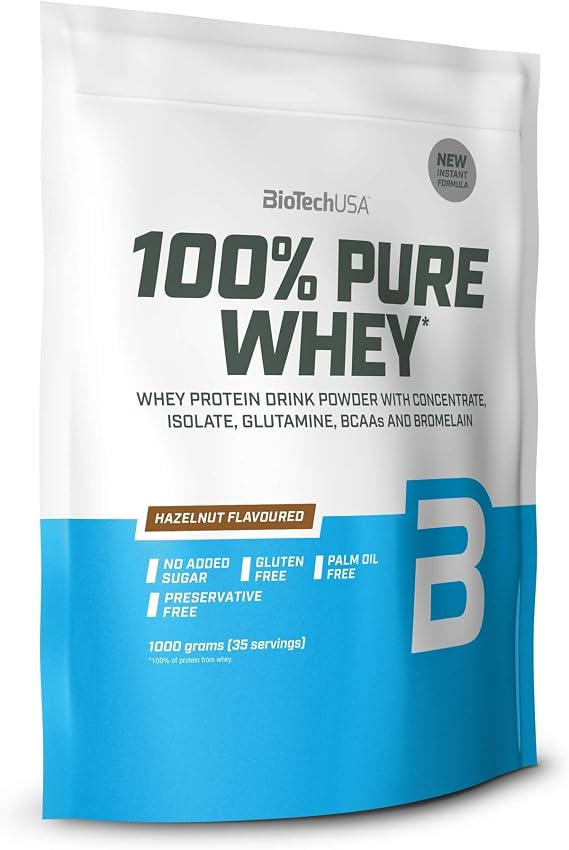 Biotech USA 100% Pure Whey, Hazelnut, 1000 g